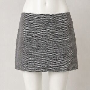 S.C. & Co. Tummy Control Black White Geometric Diamond Athletic Golf Skort Large